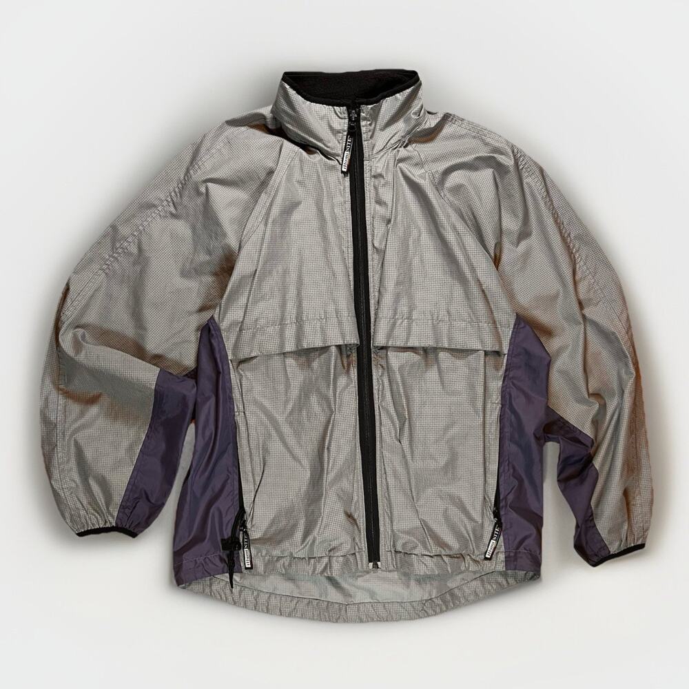 ILLUMINITE Blue/Gray Cycling/Running Reflective Q Graphic Jacket Men’s Sz L/XL